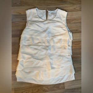 Michael Kors Silk Sleeveless Layered Top